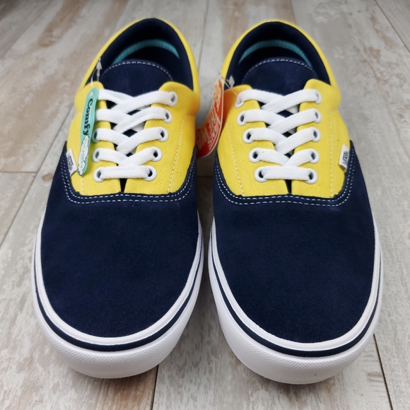 Vans Era Comfycush Suede/Canvas Dress Blues/Yellow - Picture 6 of 9